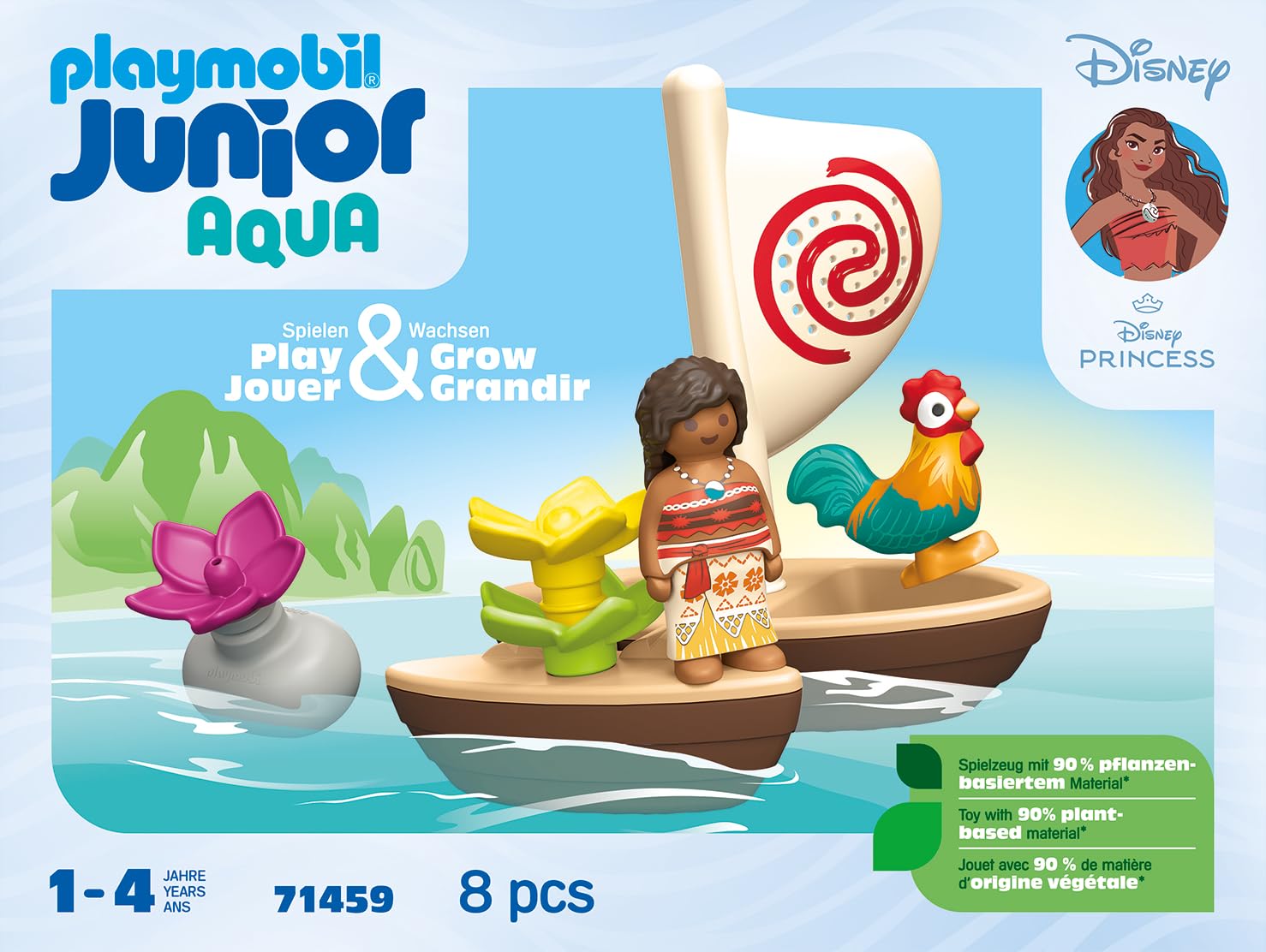 PLAYMOBIL Junior Disney 71459 barca Vaiana catamarano bagnetto