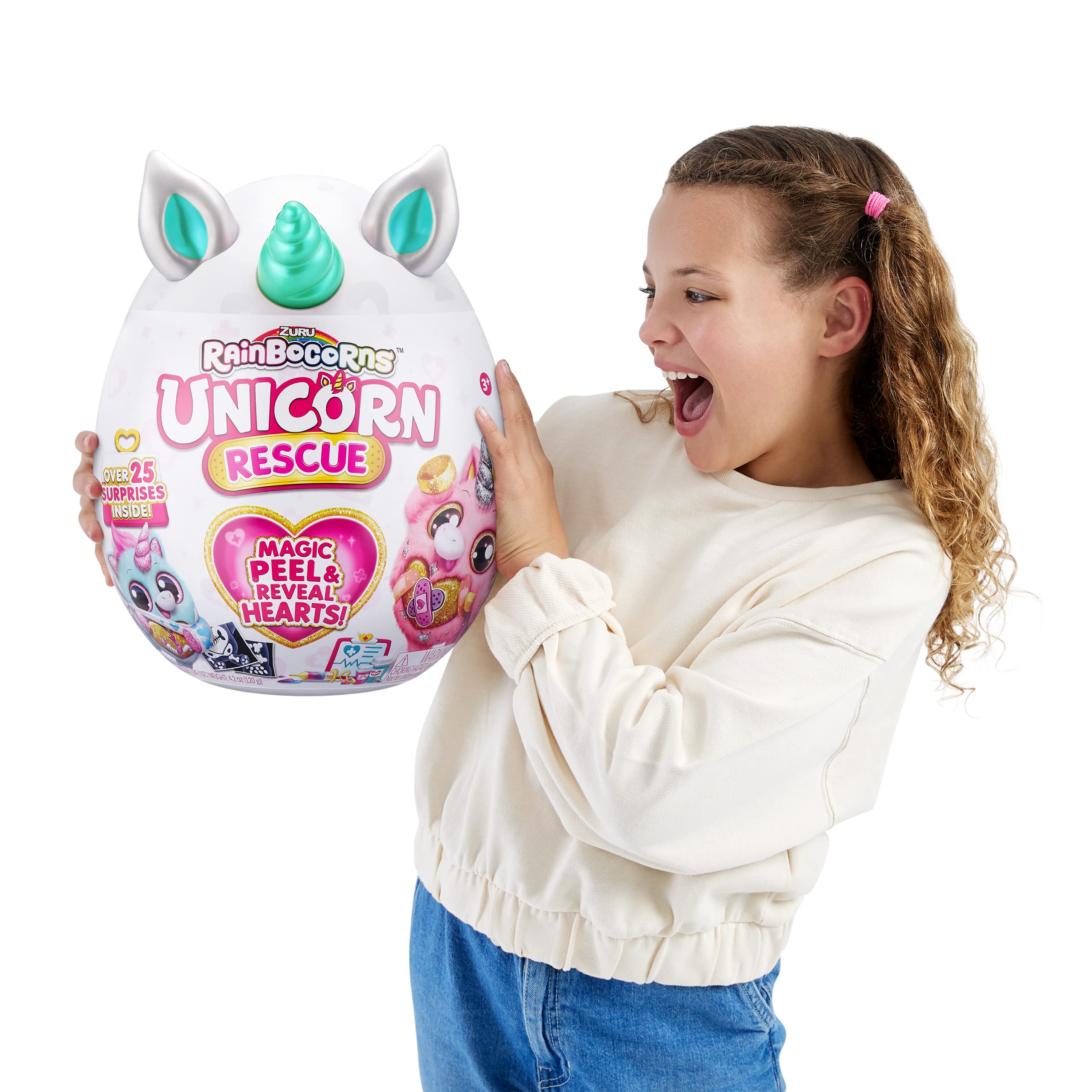 Rainbocorns Unicorn Rescue Surprise Tiffany uovo peluche 25 sorprese