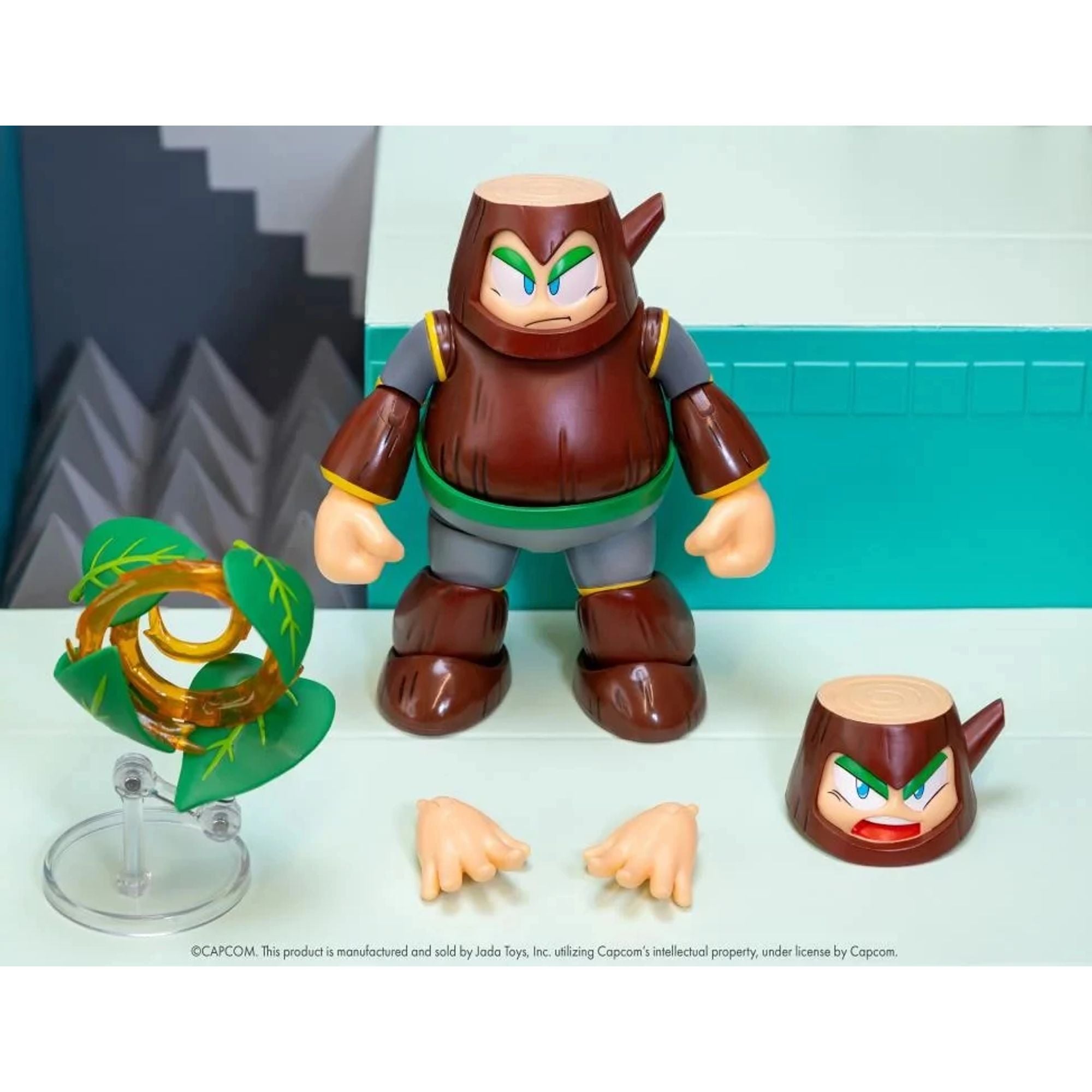 Jada Toys Mega Man Wood Man action figure scala 1/12