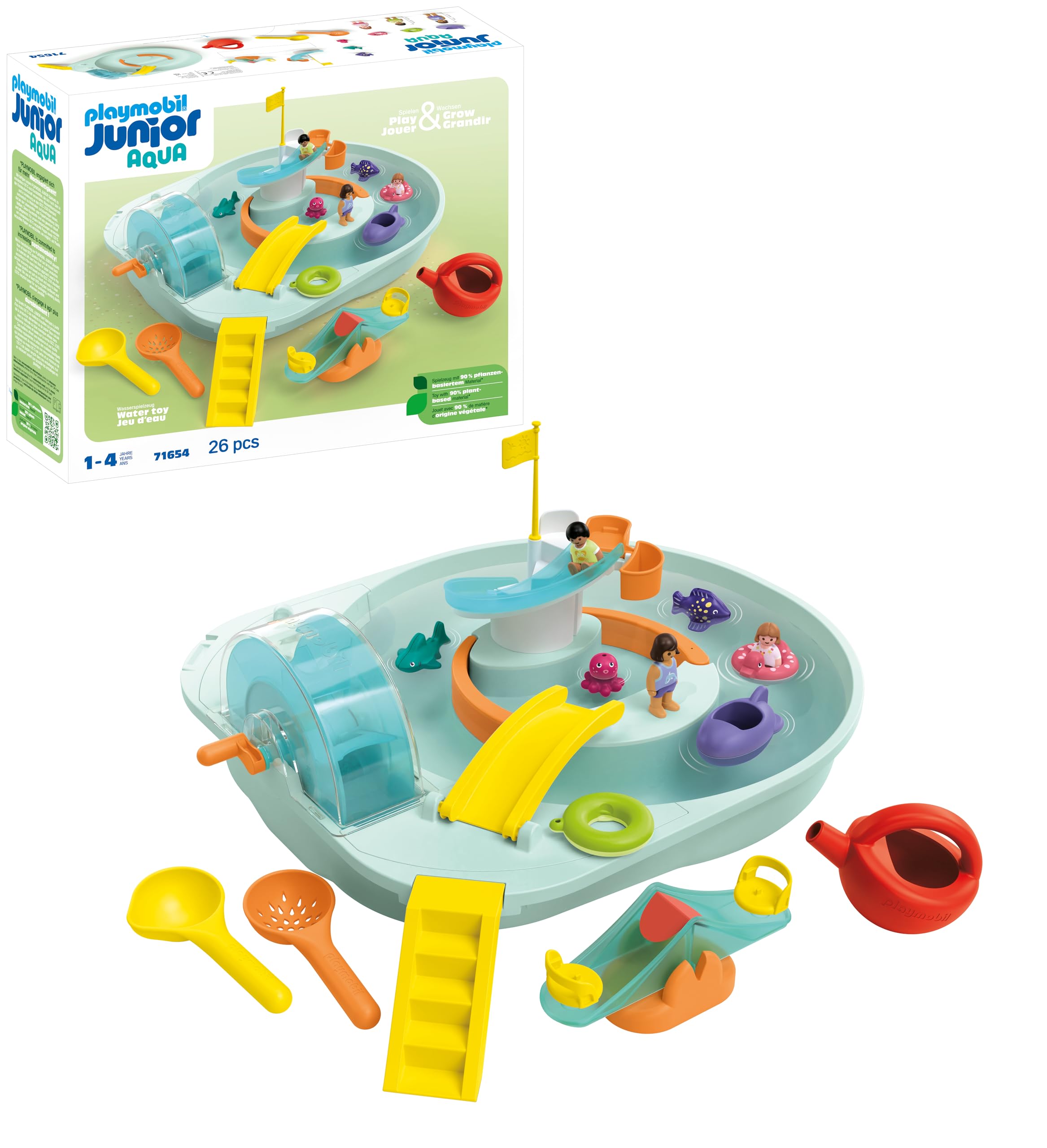 Playmobil Junior Aqua 71689 scivolo acqua animali marini 10 pezzi