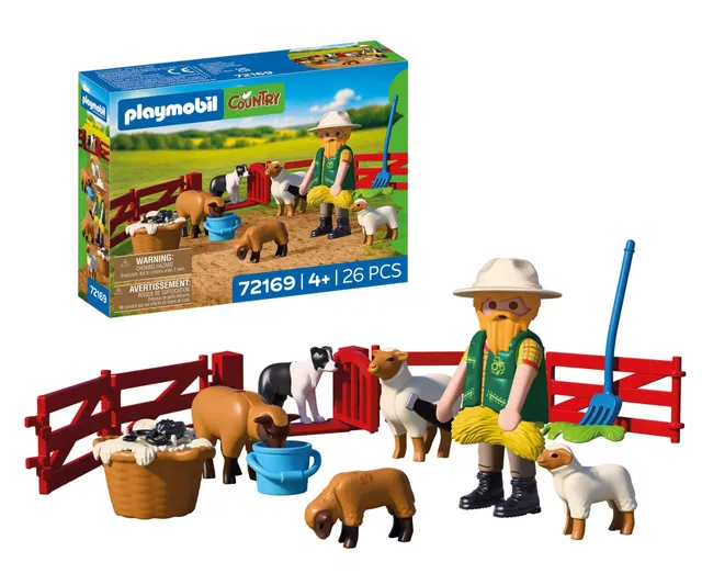 Playmobil Country Giovane Pastore 72169 Set Pecore Recinto