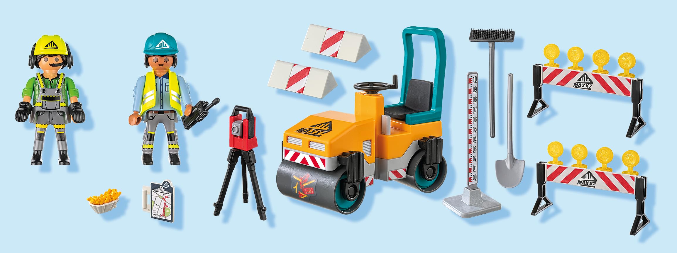 Playmobil Action Heroes 71751 cantiere stradale giocattolo