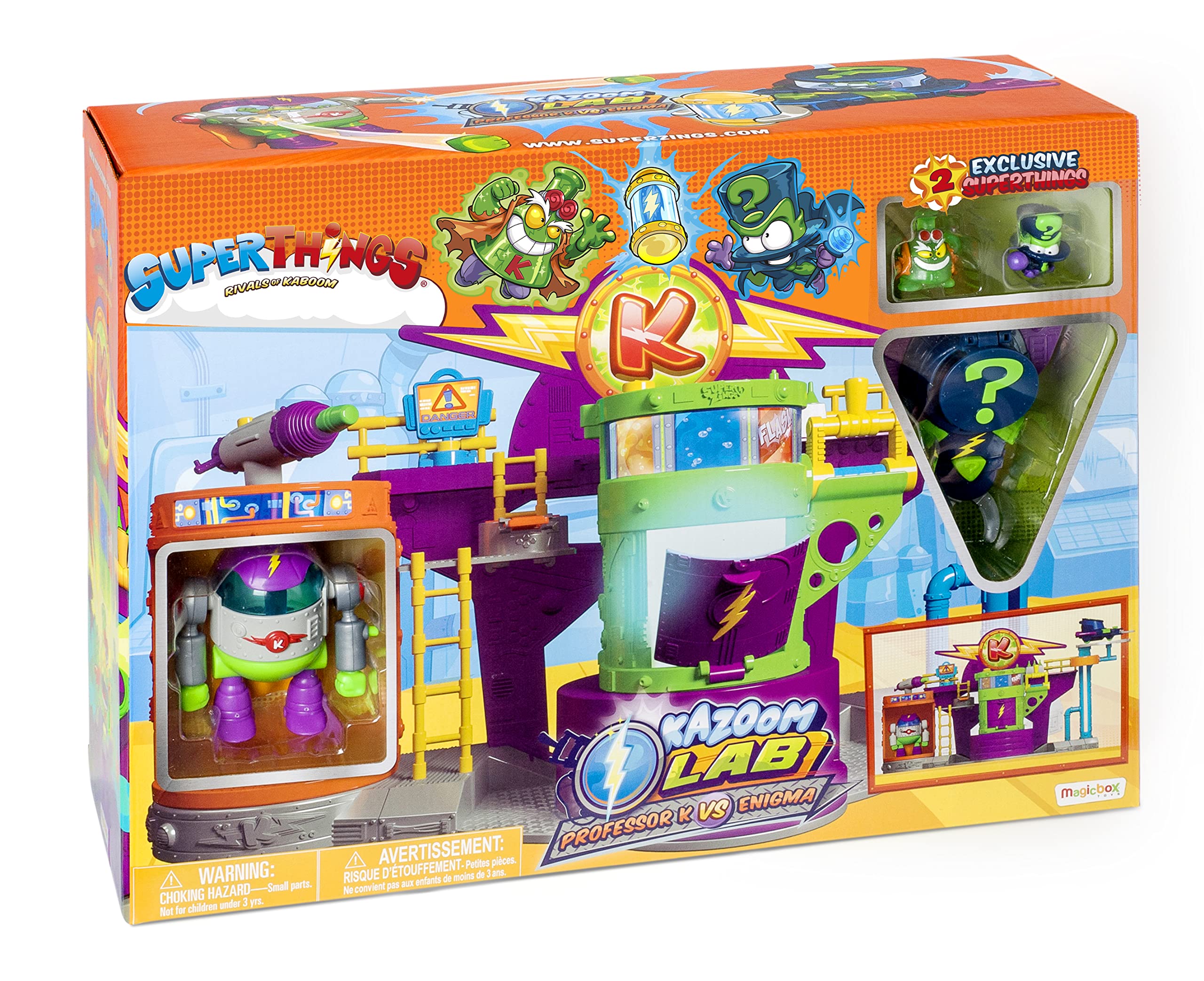 SuperThings Kazoom Lab Battle Laboratorio Playset con Robot