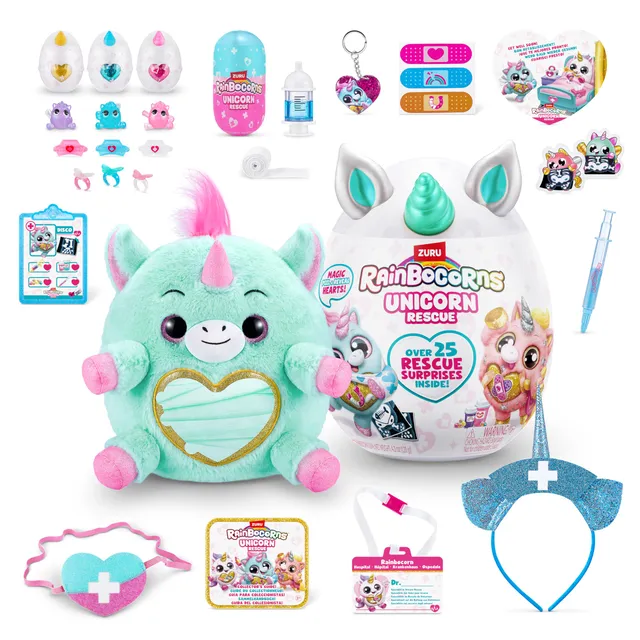 Rainbocorns Unicorn Rescue Surprise Tiffany uovo peluche 25 sorprese