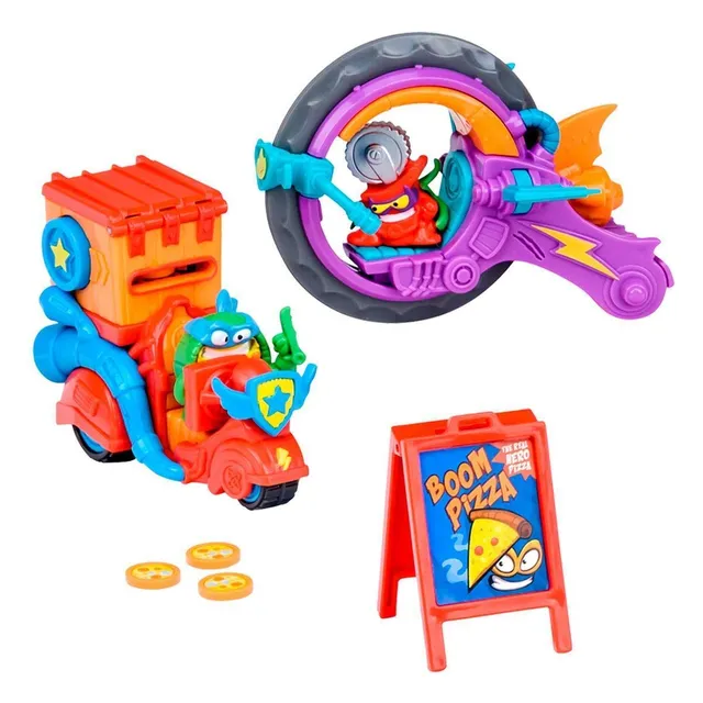 Superthings Serie 3 Blister Pizza Riders moto 2 figure