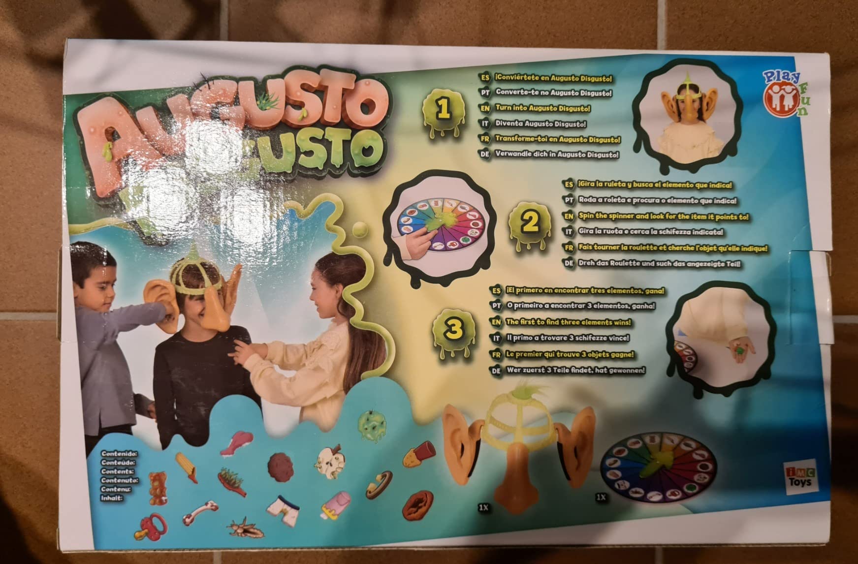 IMC Toys Play Fun Augusto Disgusto gioco da tavolo 6+ anni
