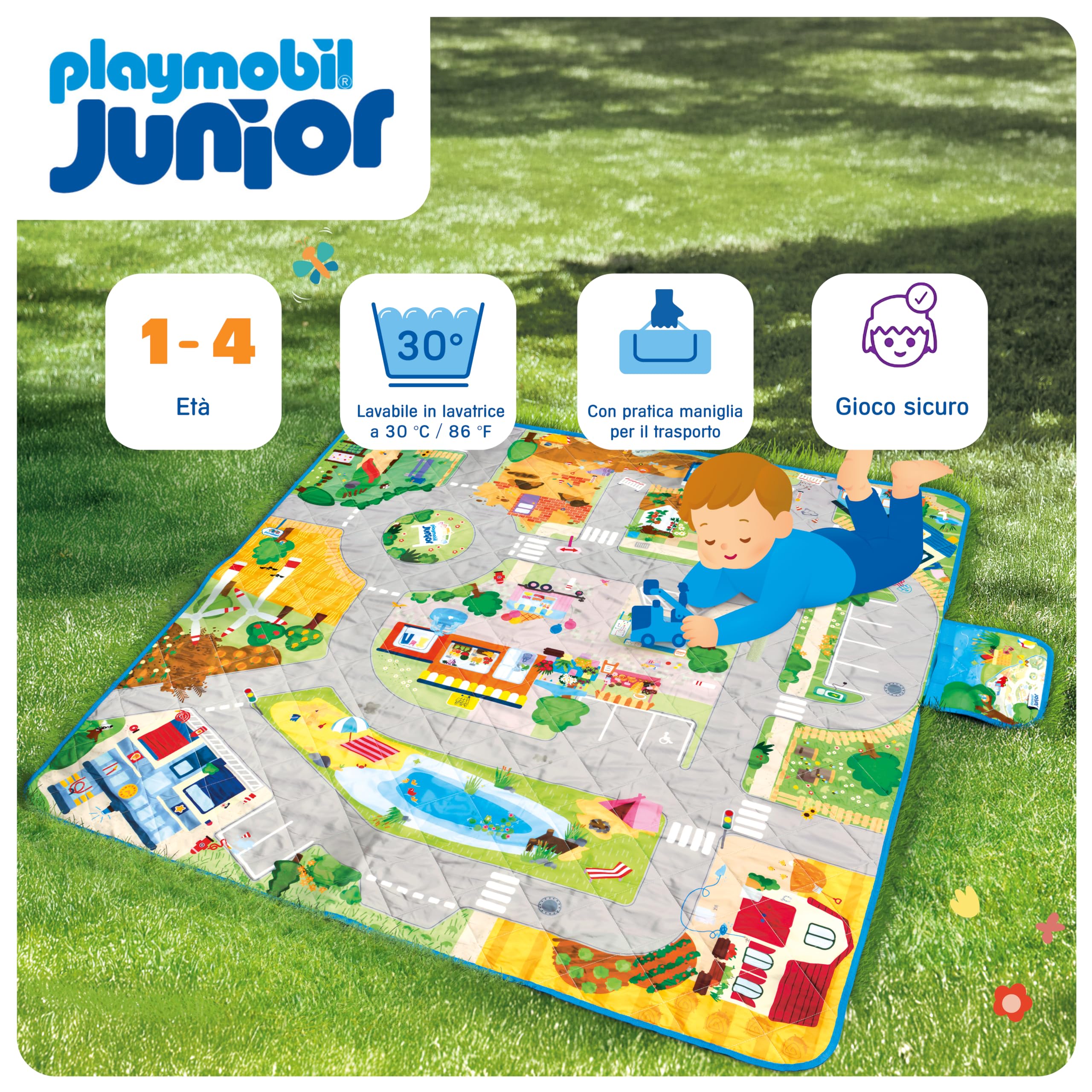 Playmobil Junior 72240 tappeto da gioco pieghevole lavabile