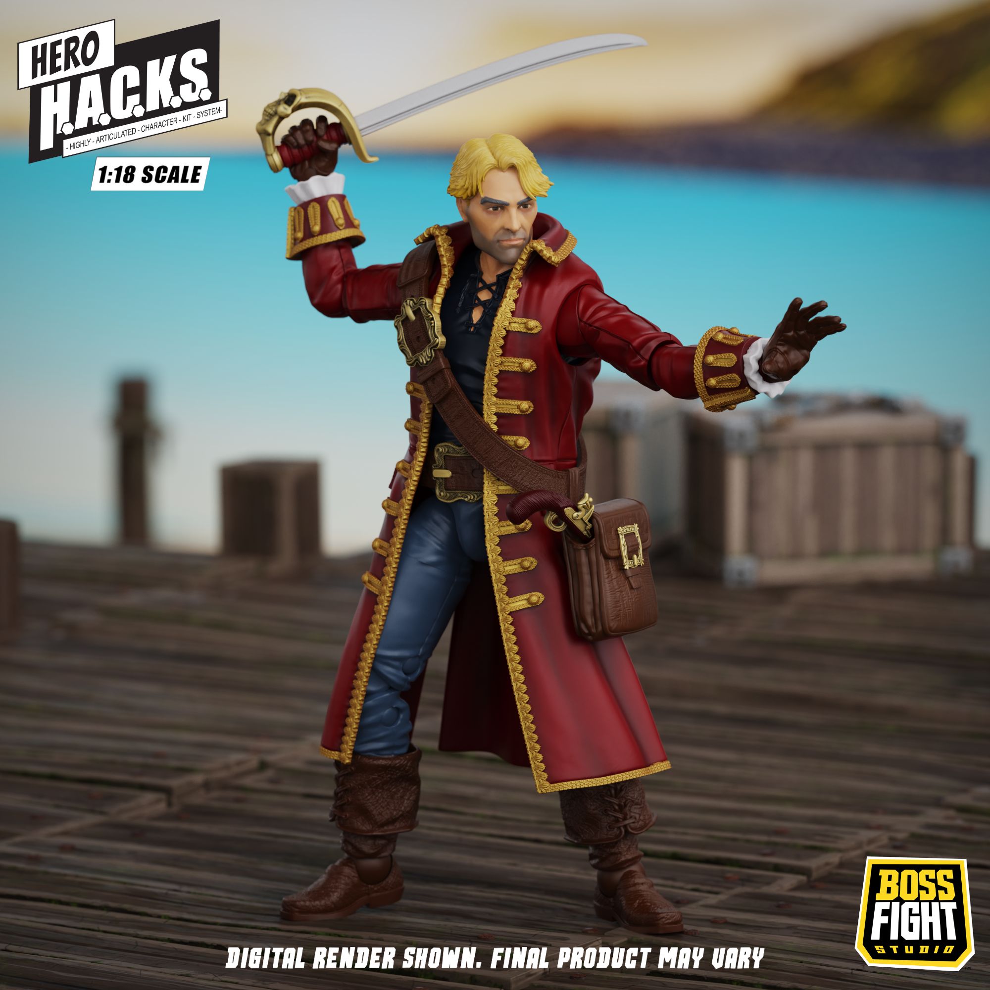 Boss Fight Studio Hero HACKS John Bradford action figure