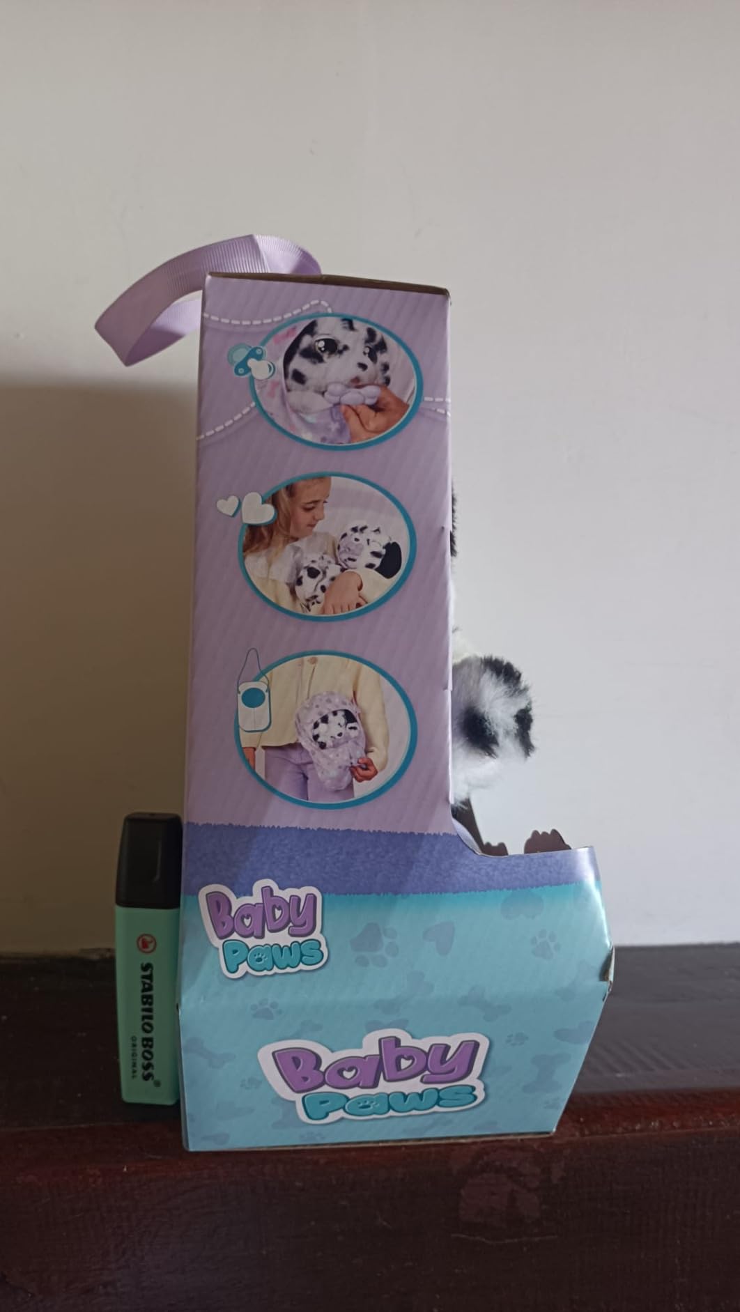 Baby Paws Cocker peluche interattivo con borsetta 3 anni