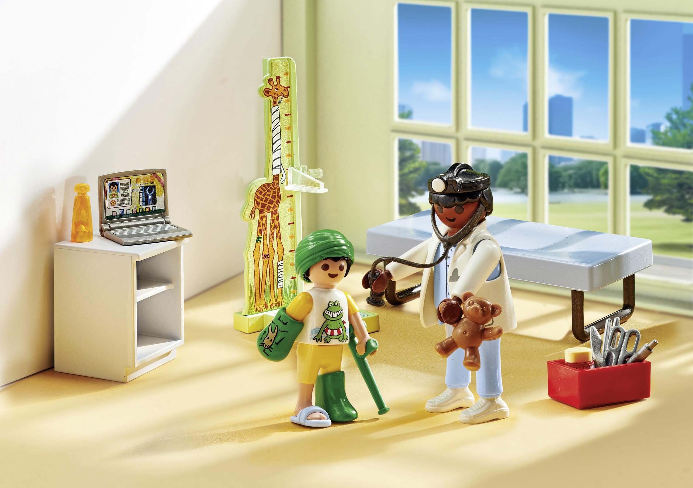 PLAYMOBIL Heroes 71619 playset pediatra con orsacchiotto 28 pezzi