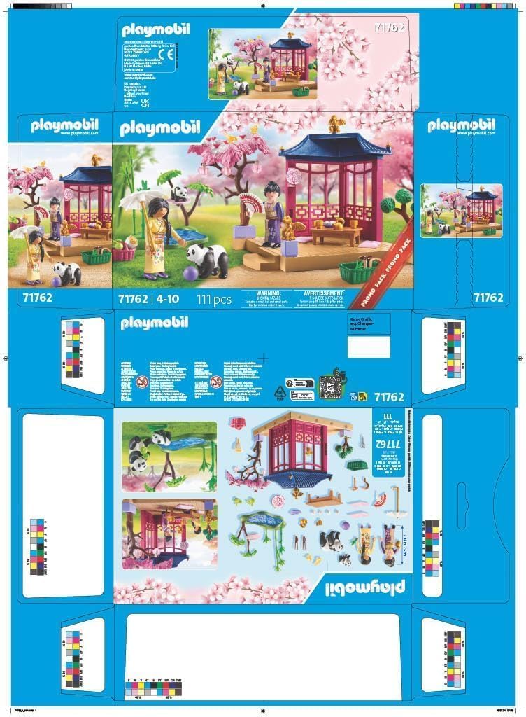 PLAYMOBIL My Life 71762 playset giardino asiatico con panda