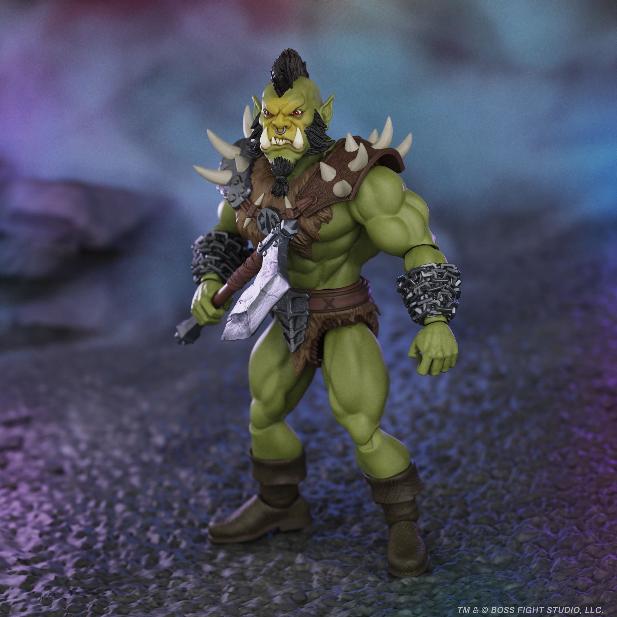 Boss Fight Studio Orc Warrior Chieftain action figure fantasy