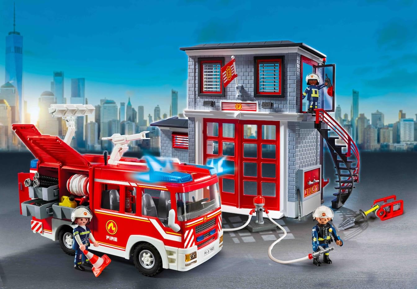 Playmobil Action Heroes 71603 Mega Set Vigili del Fuoco