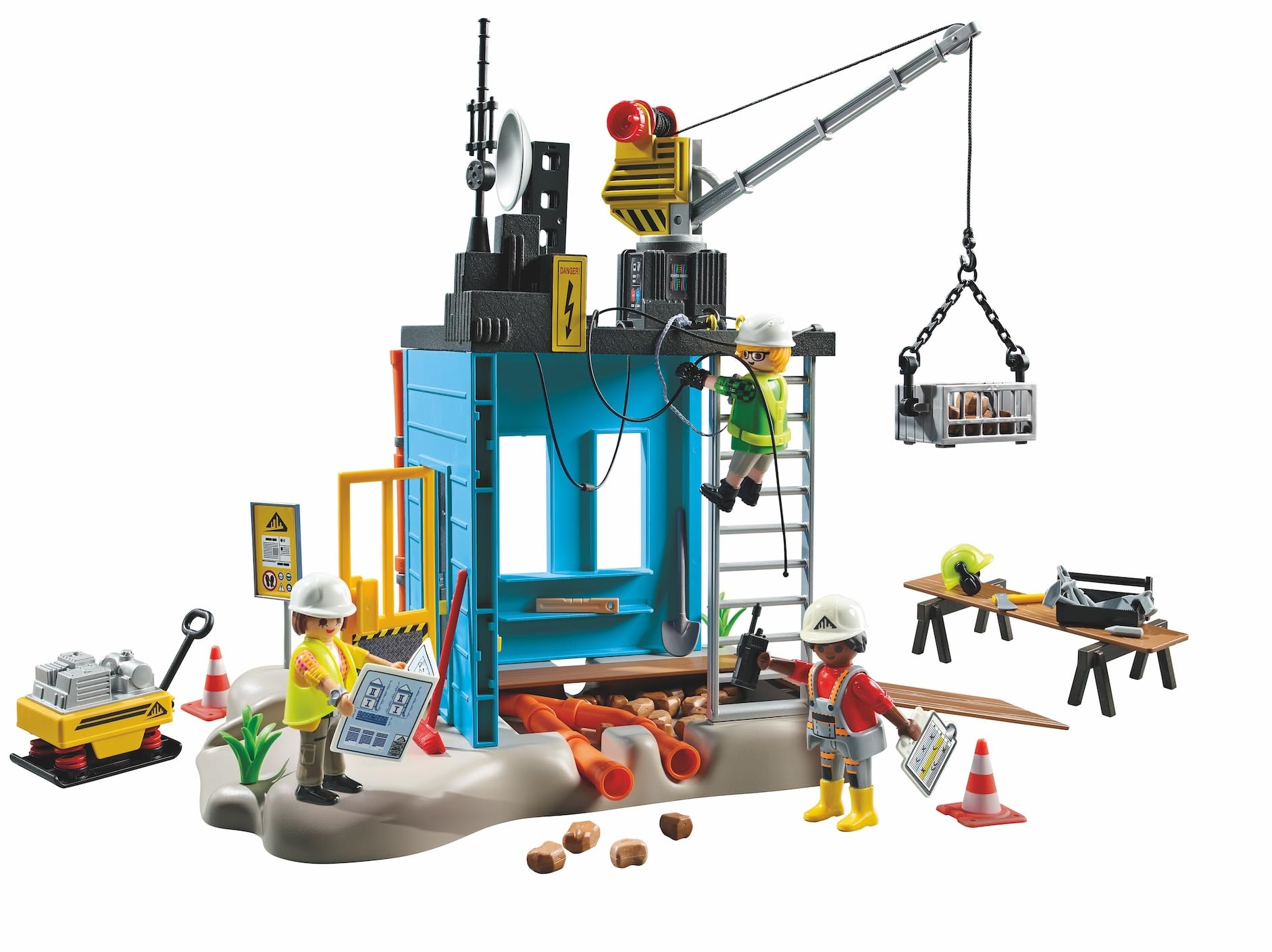PLAYMOBIL Action Heroes 71650 cantiere edile 138 pezzi