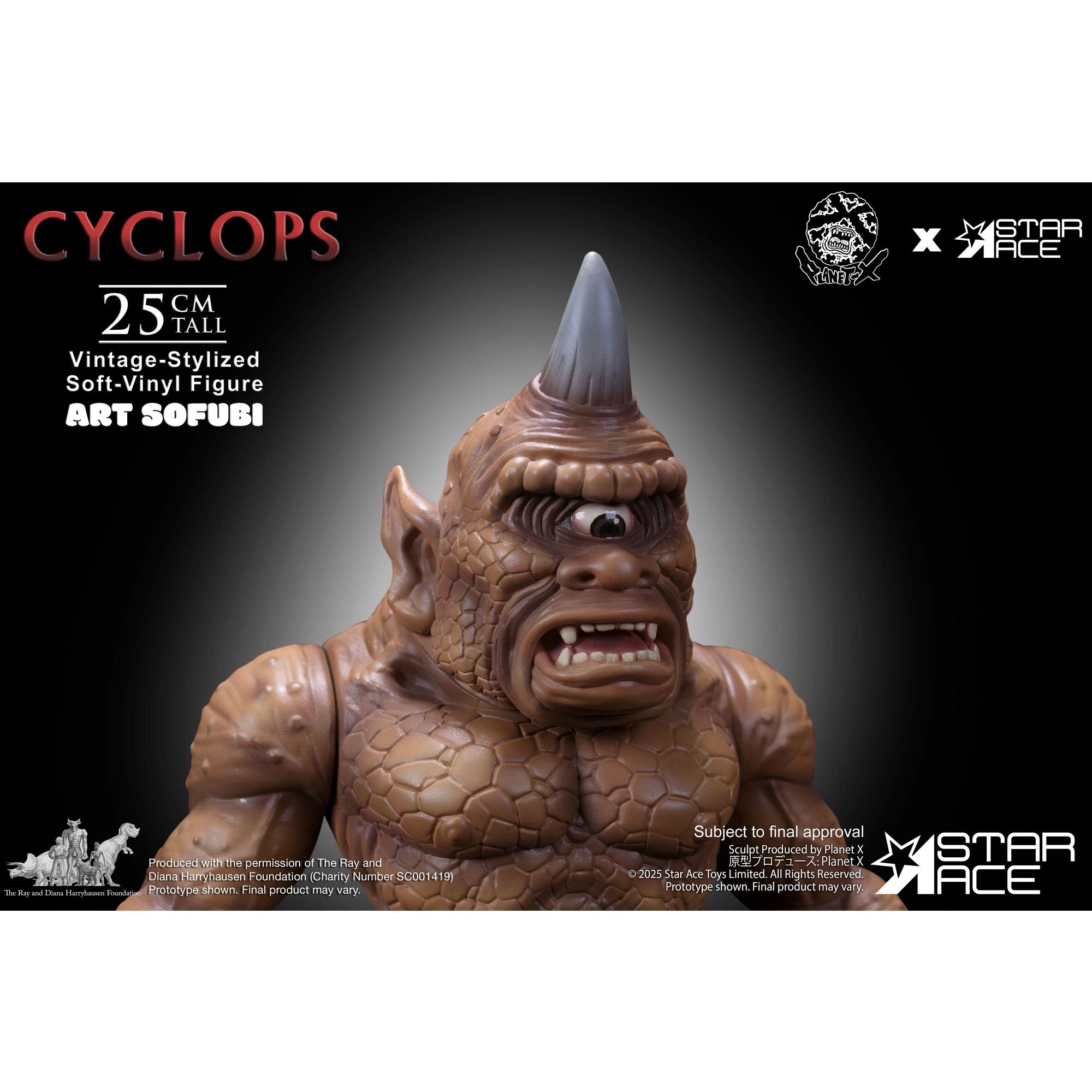 Star Ace Vintage Cyclops statua vinile Harryhausen