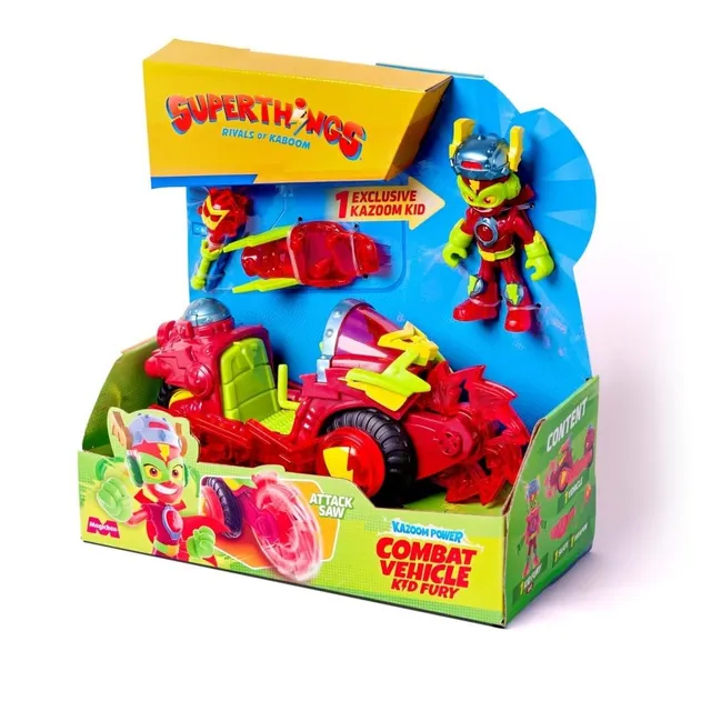 Superthings Kazoom Power veicolo Kid Fury da combattimento
