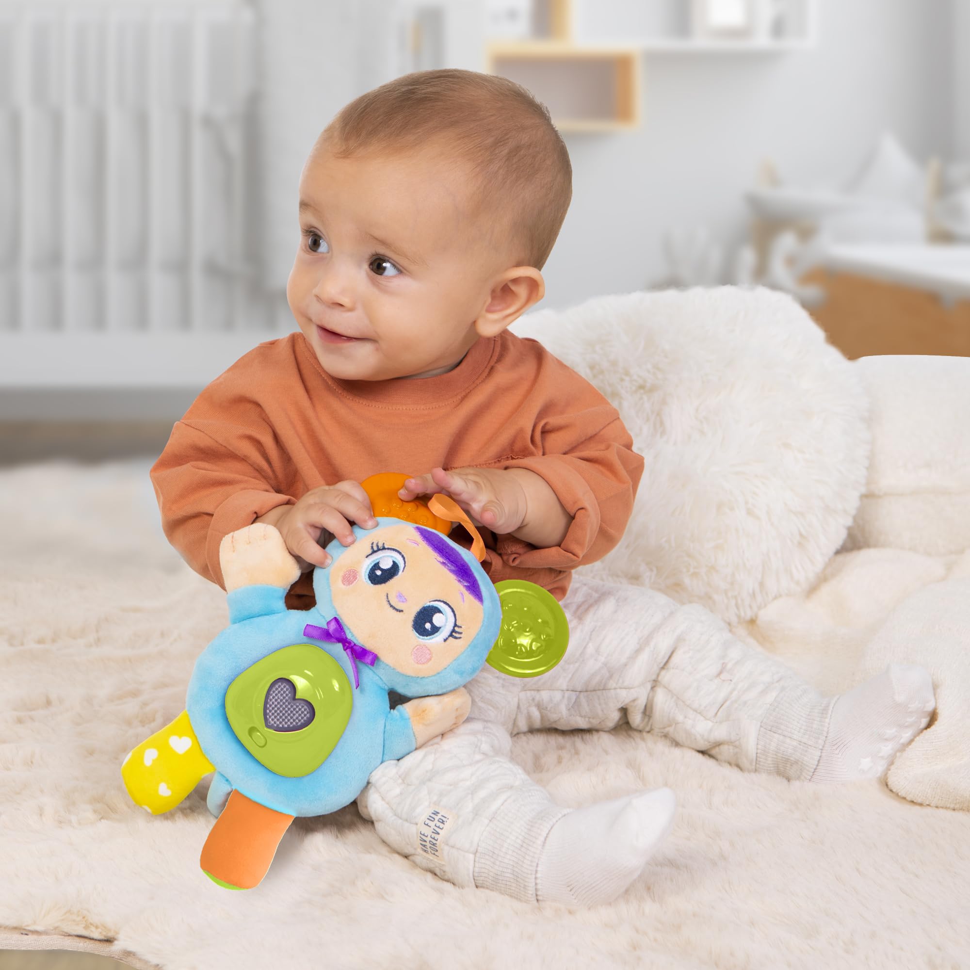 CRY BABIES My Little Lolo Dolci Abbracci Peluche Morbido con Suoni