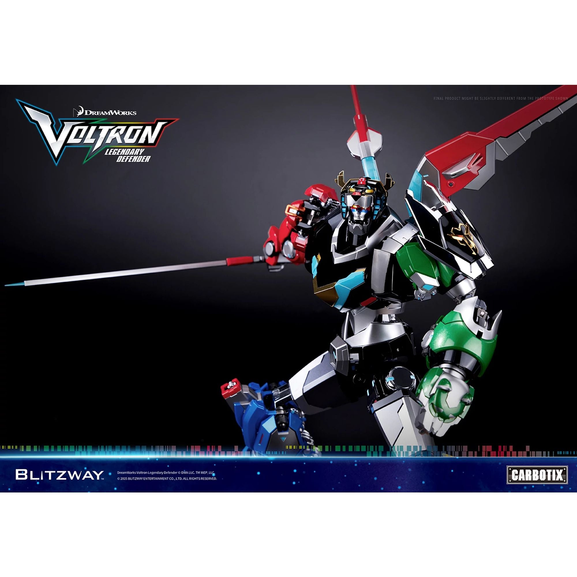 Blitzway Carbotix Voltron Legendary Defender action figure die-cast