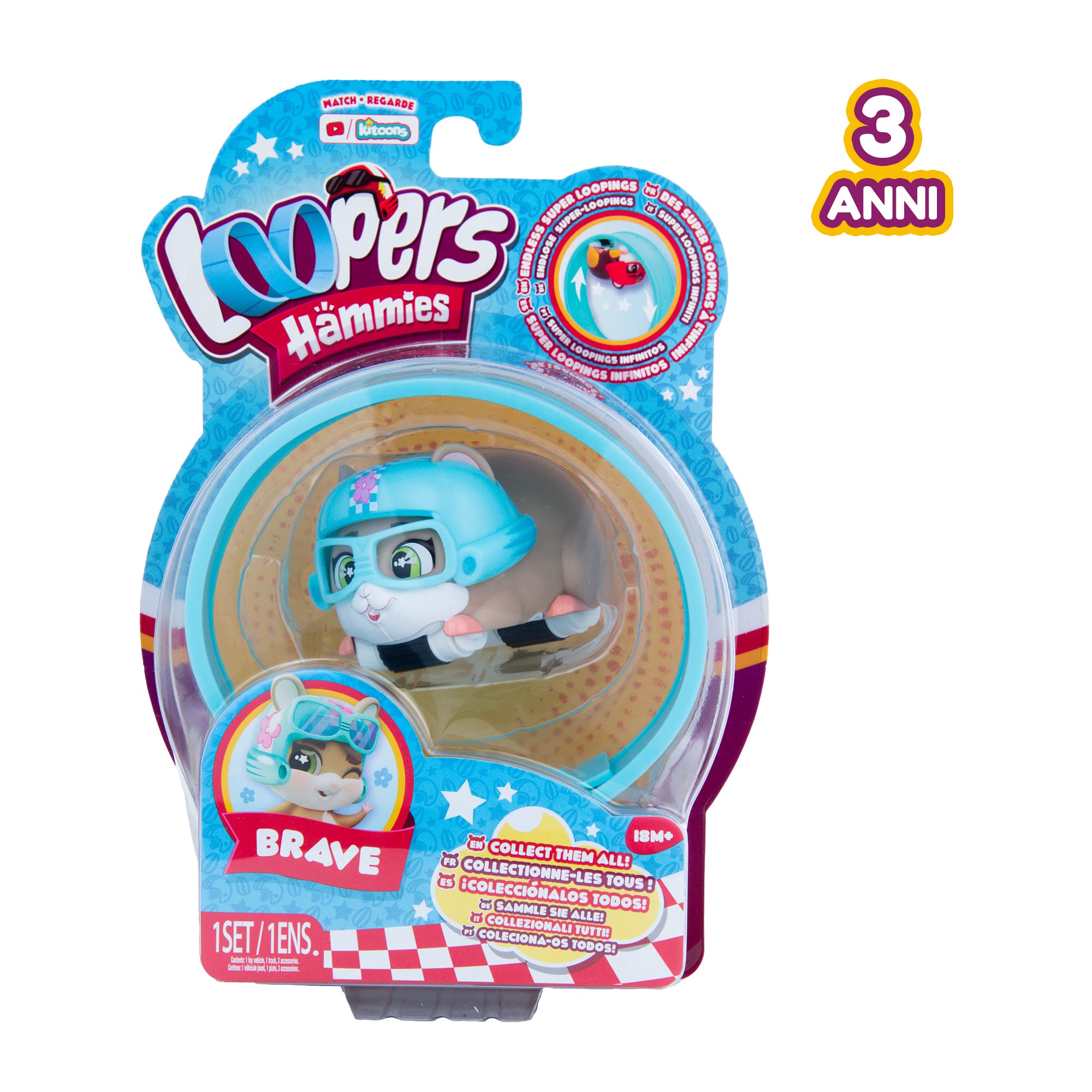 Loopers Hammies Brave criceto interattivo magnetico