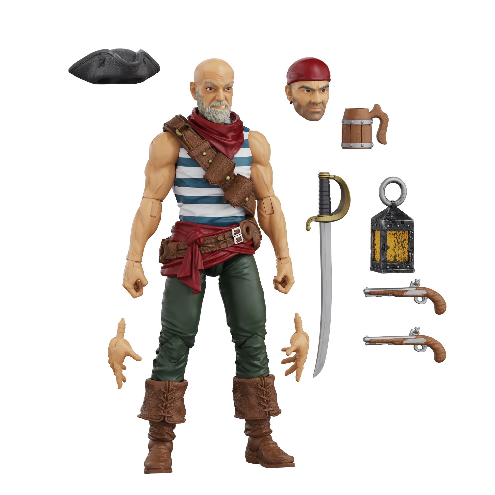 Boss Fight Hero HACKS Daniel Wright Action Figure Pirata