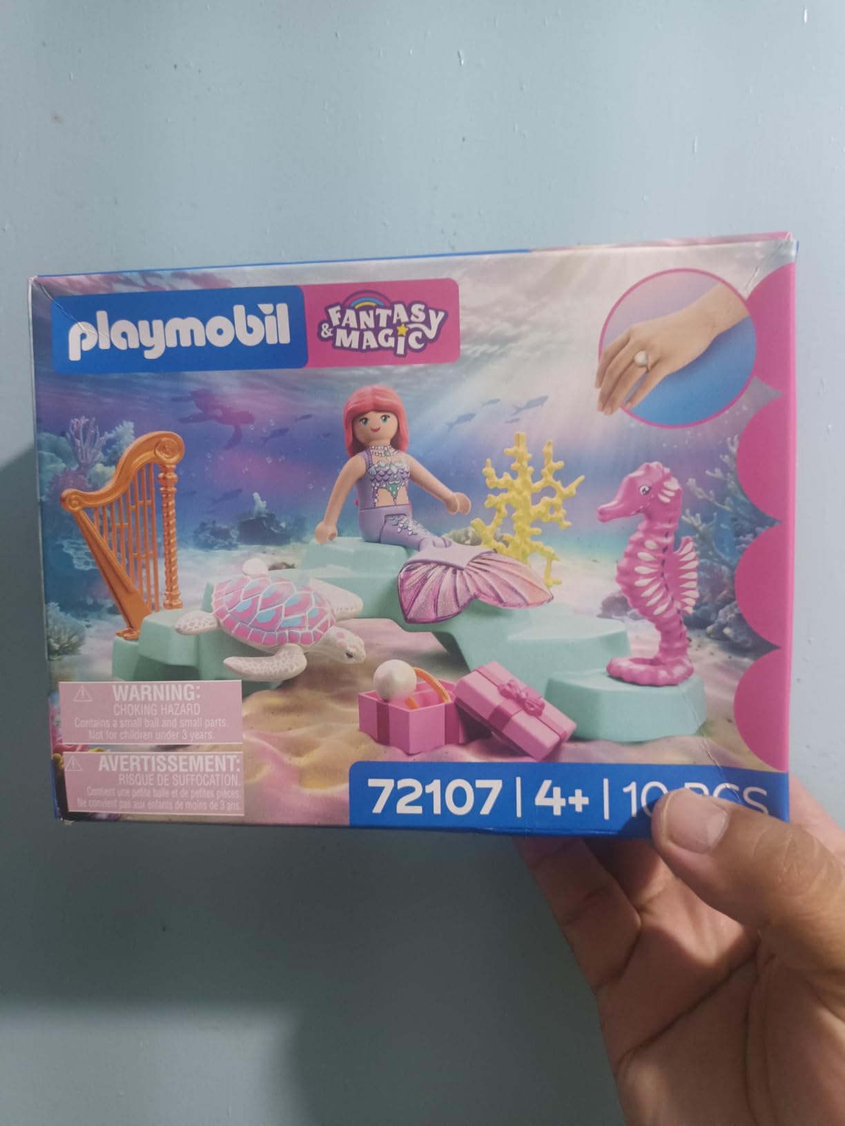 Playmobil Fantasy Magic 72107 sirena con regalo e arpa