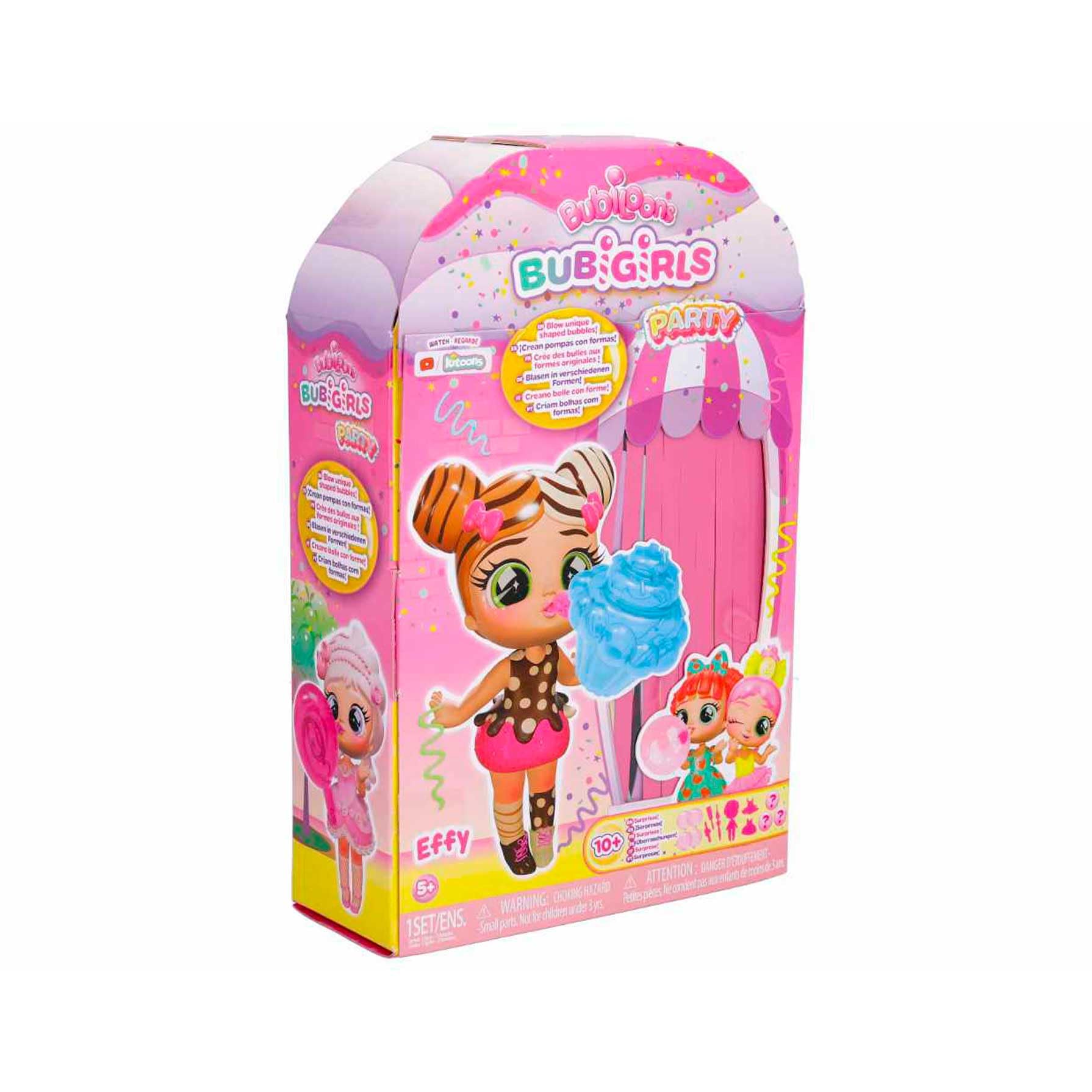 Bubiloons Bubigirls Effy bambola gonfia palloncini 12 accessori