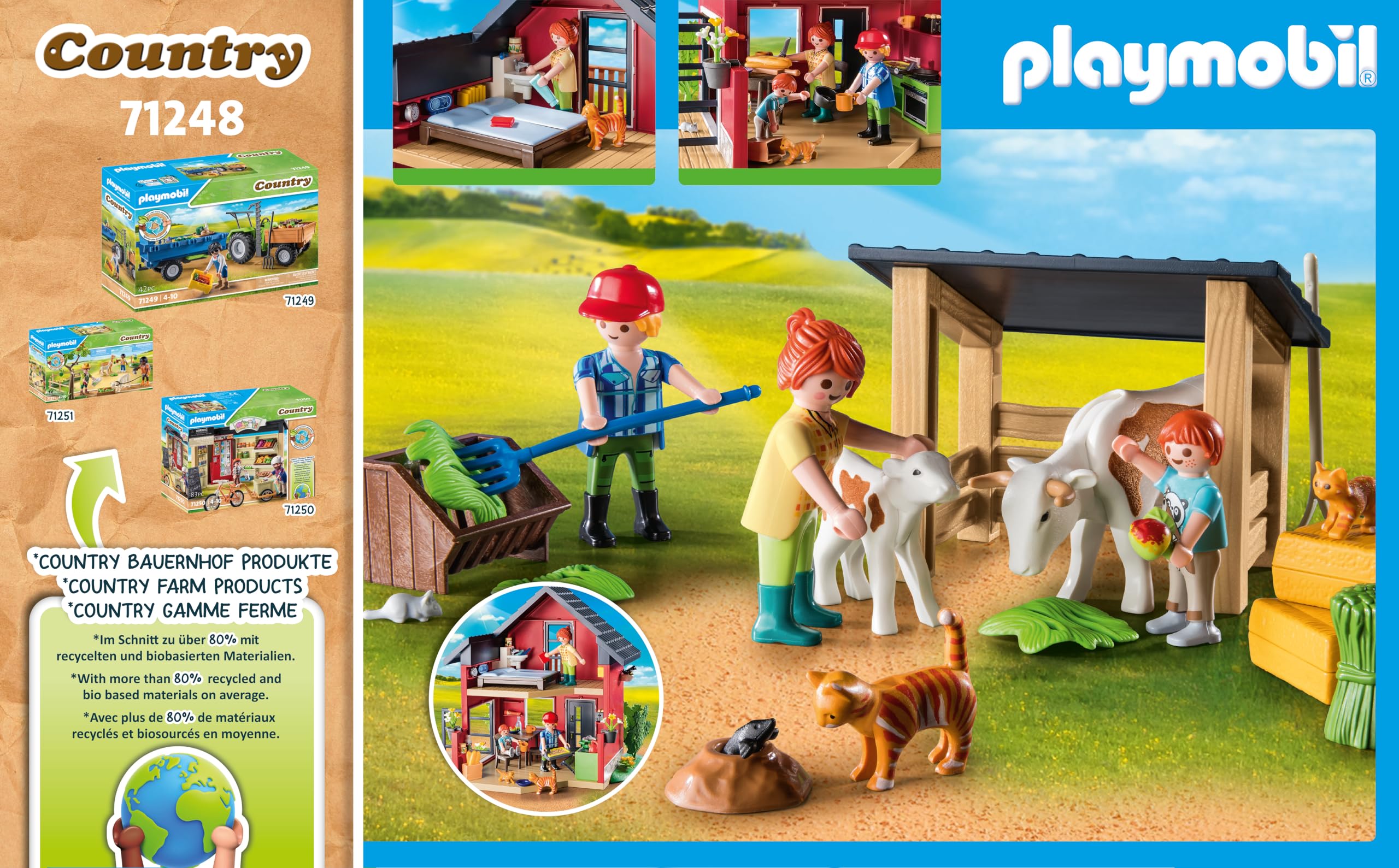 Playmobil Country 71248 piccola fattoria con animali