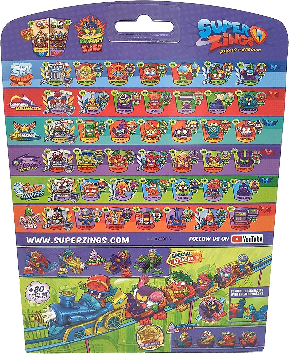 SuperThings Serie 5 Aerowagon Blister 4 Figure Giocattolo