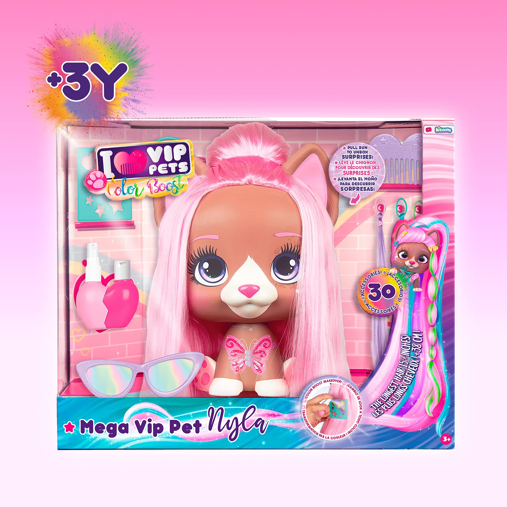 VIP Pets Mega Pet Nyla Bambola Capelli Lunghi