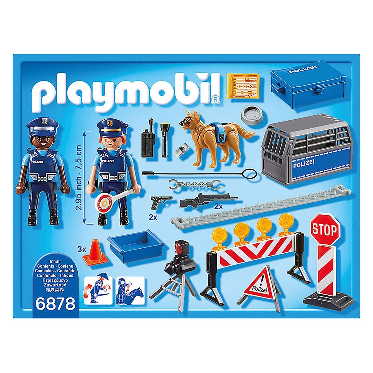 Playmobil City Action 6878 playset Blocco stradale 48 pezzi