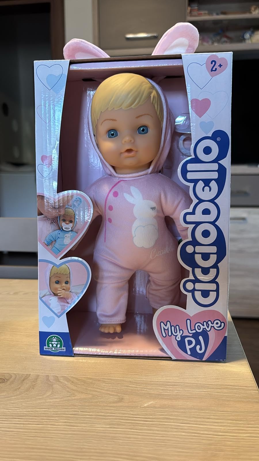 Cicciobello My Love bambola 24 cm rosa pigiama coniglietto