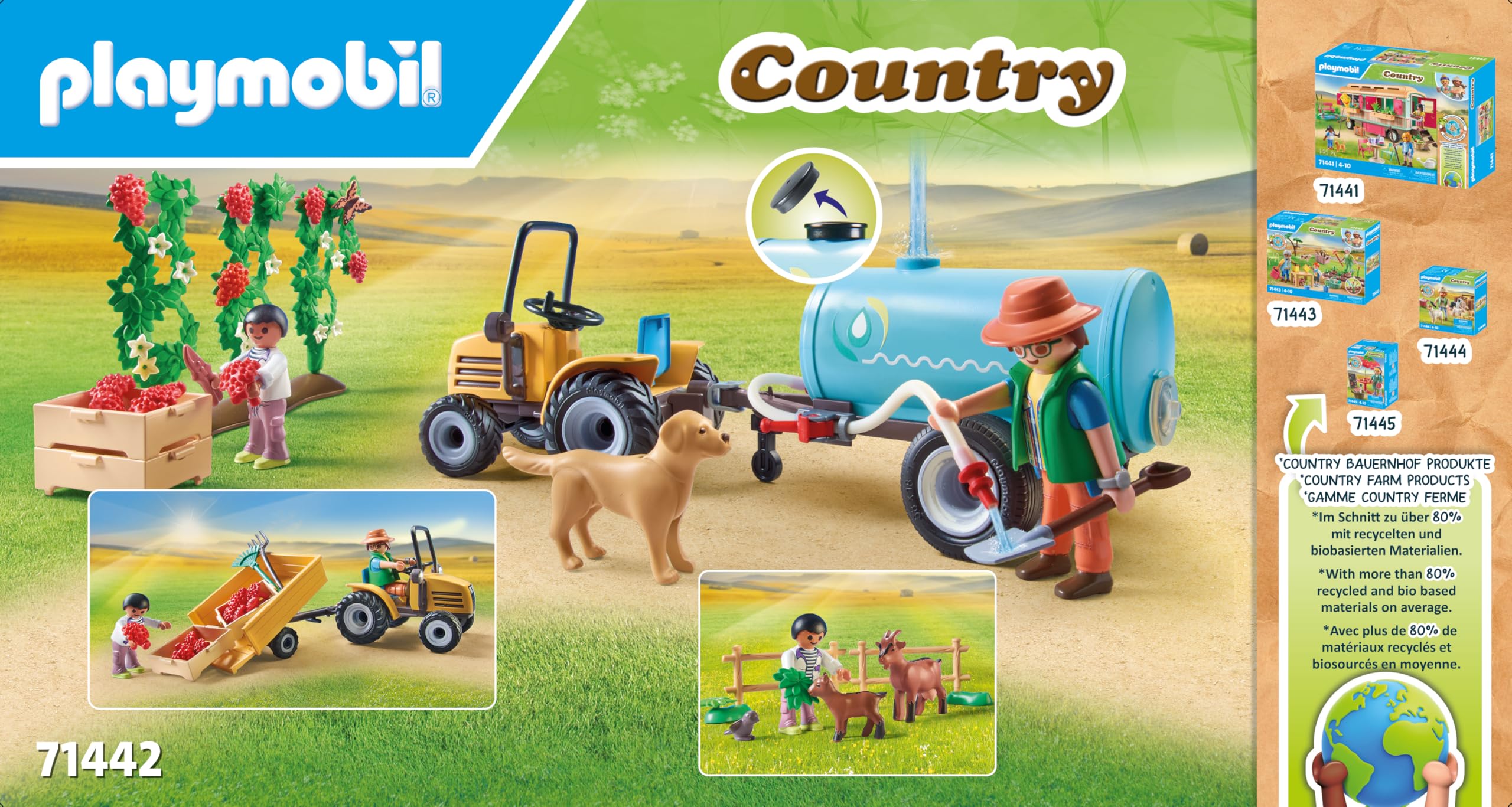 Playmobil Country 71442 Trattore con Rimorchio Playset 117 Pezzi