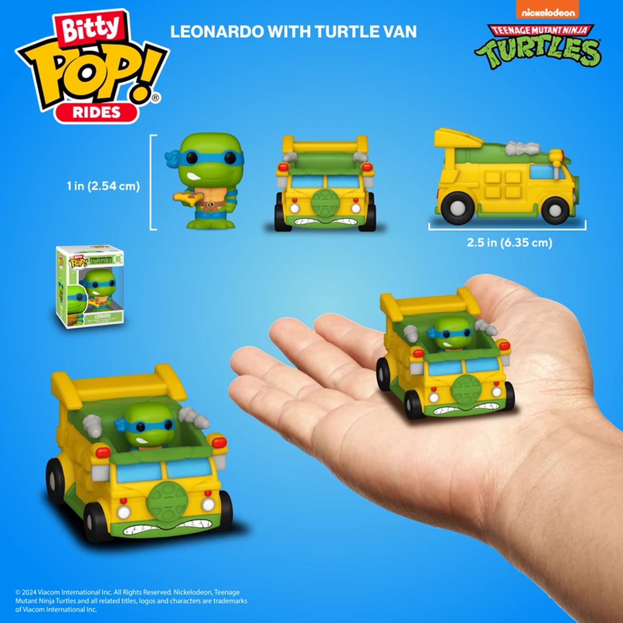 Funko Bitty Pop! Ride TMNT Leonardo con Van mini figure