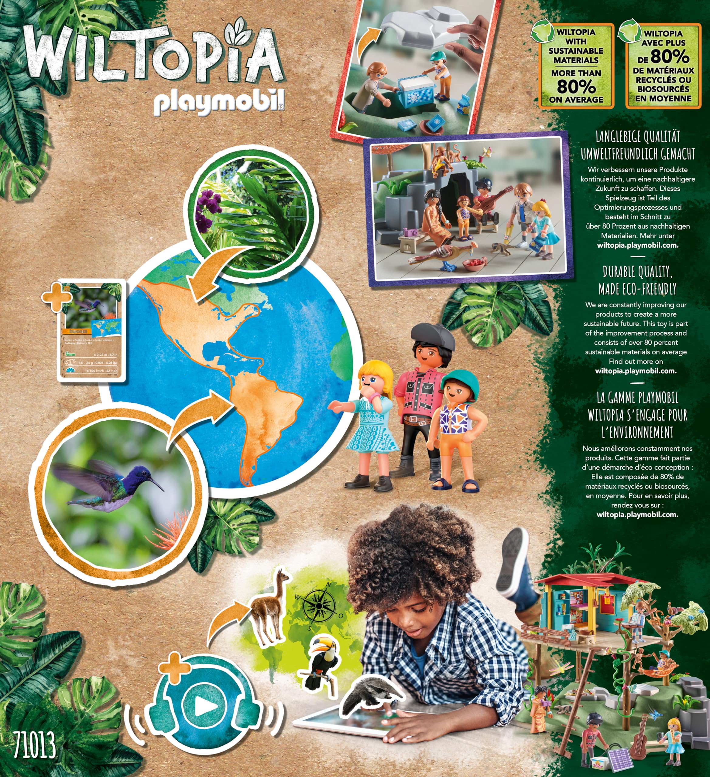 Playmobil Wiltopia 71013 casa albero amazzonica animali 154 pezzi