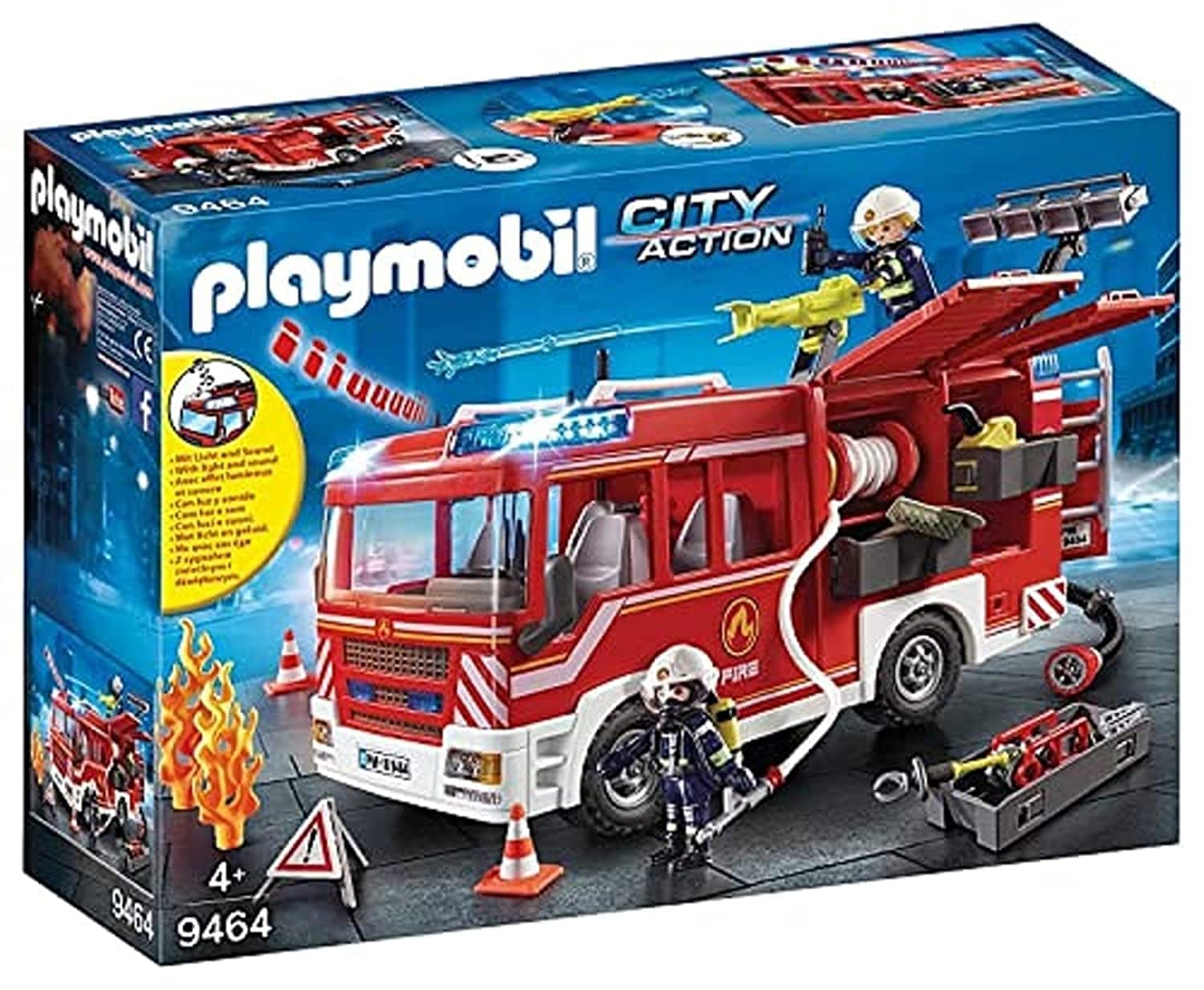 Playmobil City Action 9464 autopompa pompieri luci e suoni