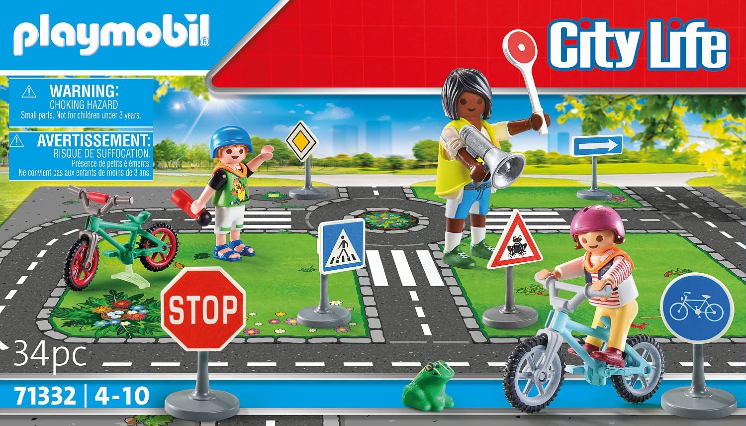 Playmobil City Life 71332 Educazione Stradale Bici 34 Pezzi