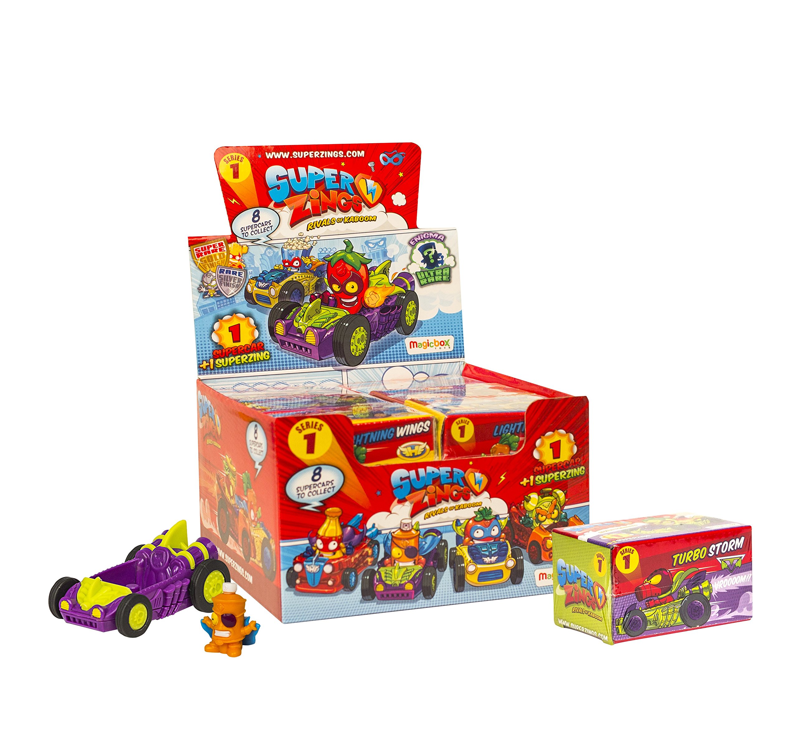 Superthings Rivals of Kaboom figure box 12 pezzi oro e argento