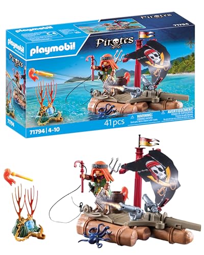 Playmobil Pirates 71794 zattera dei pirati playset con pirata