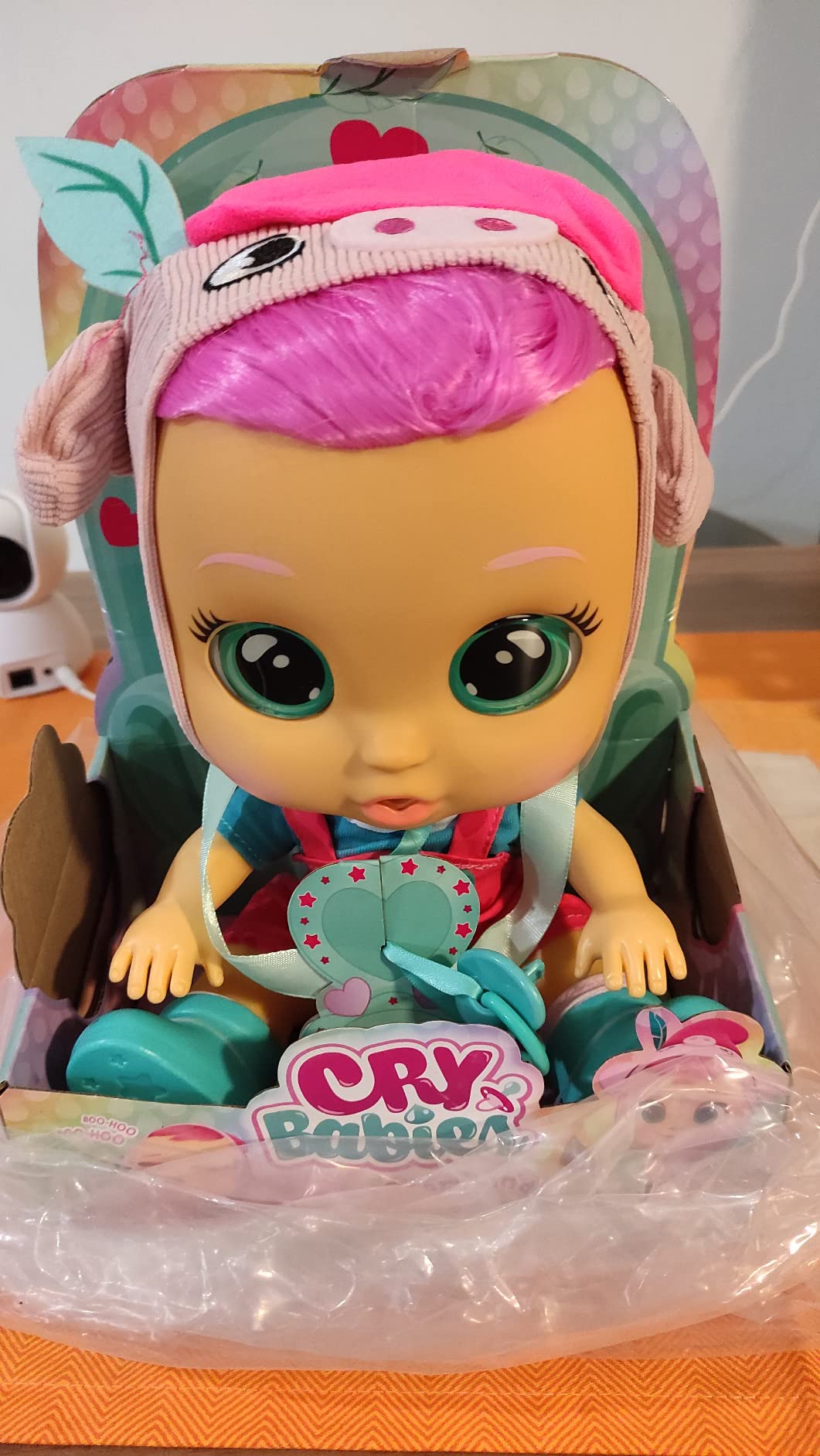 Cry Babies Magic Tears Storyland Piggy bambola interattiva piange