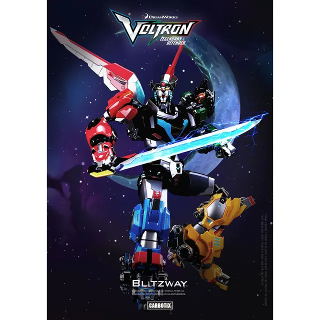 Blitzway Carbotix Voltron Legendary Defender action figure die-cast