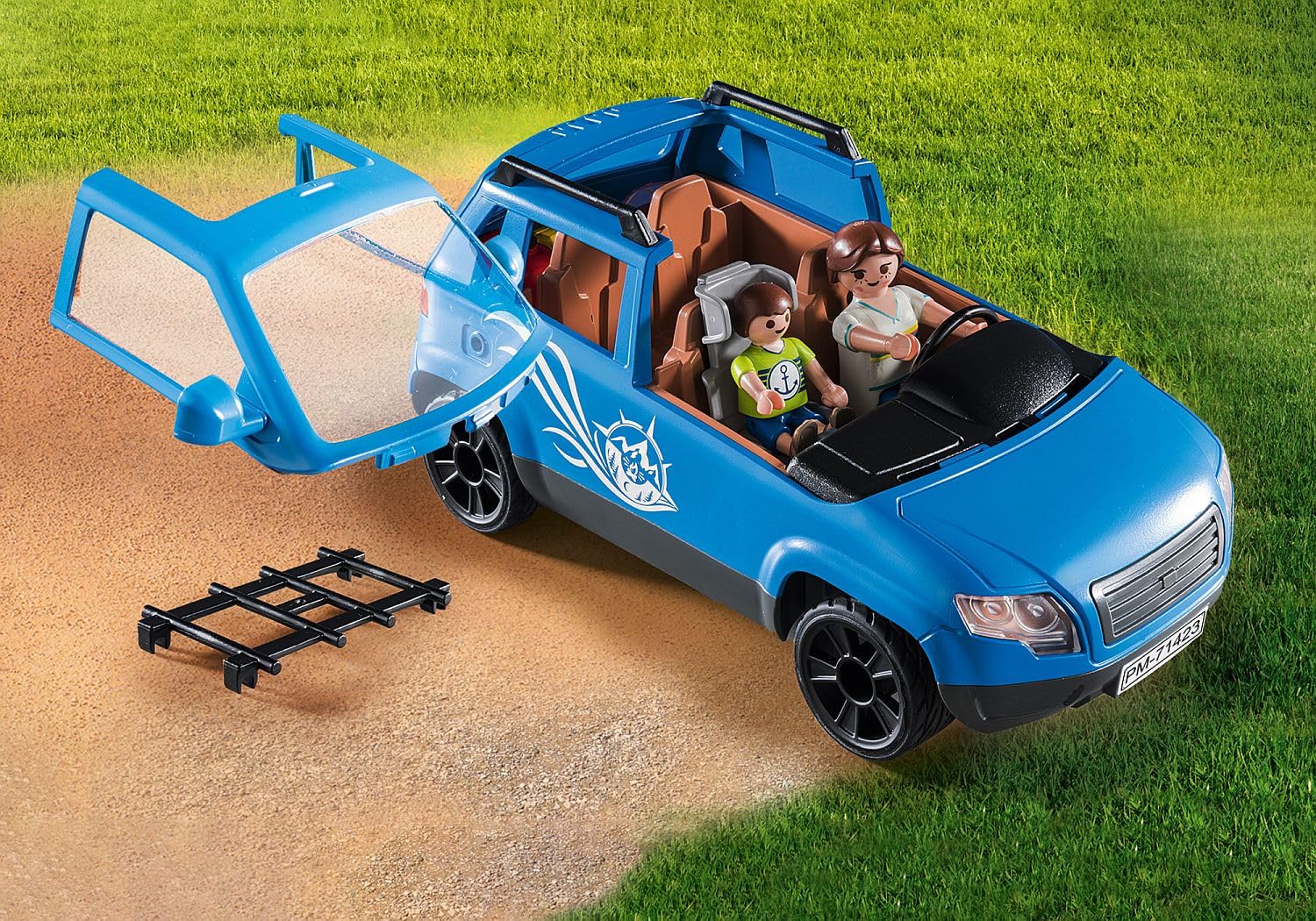 Playmobil Family Fun 71423 Roulotte con Auto Campeggio