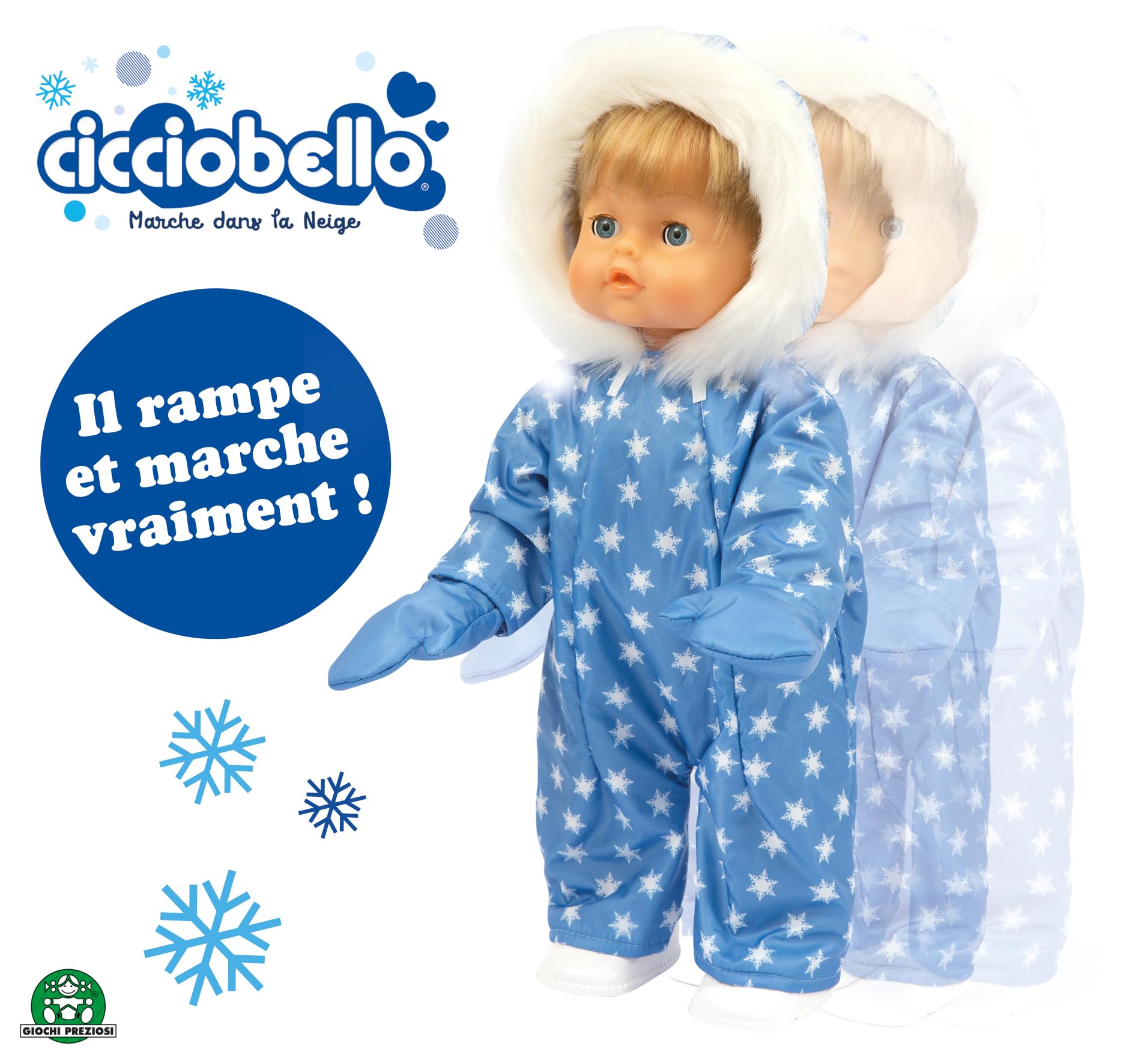 Cicciobello Classic Camminare nella Neve bambola 42 cm interattiva