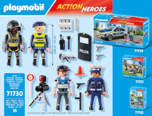 Playmobil Action Heroes 71730 Set Personaggi Polizia