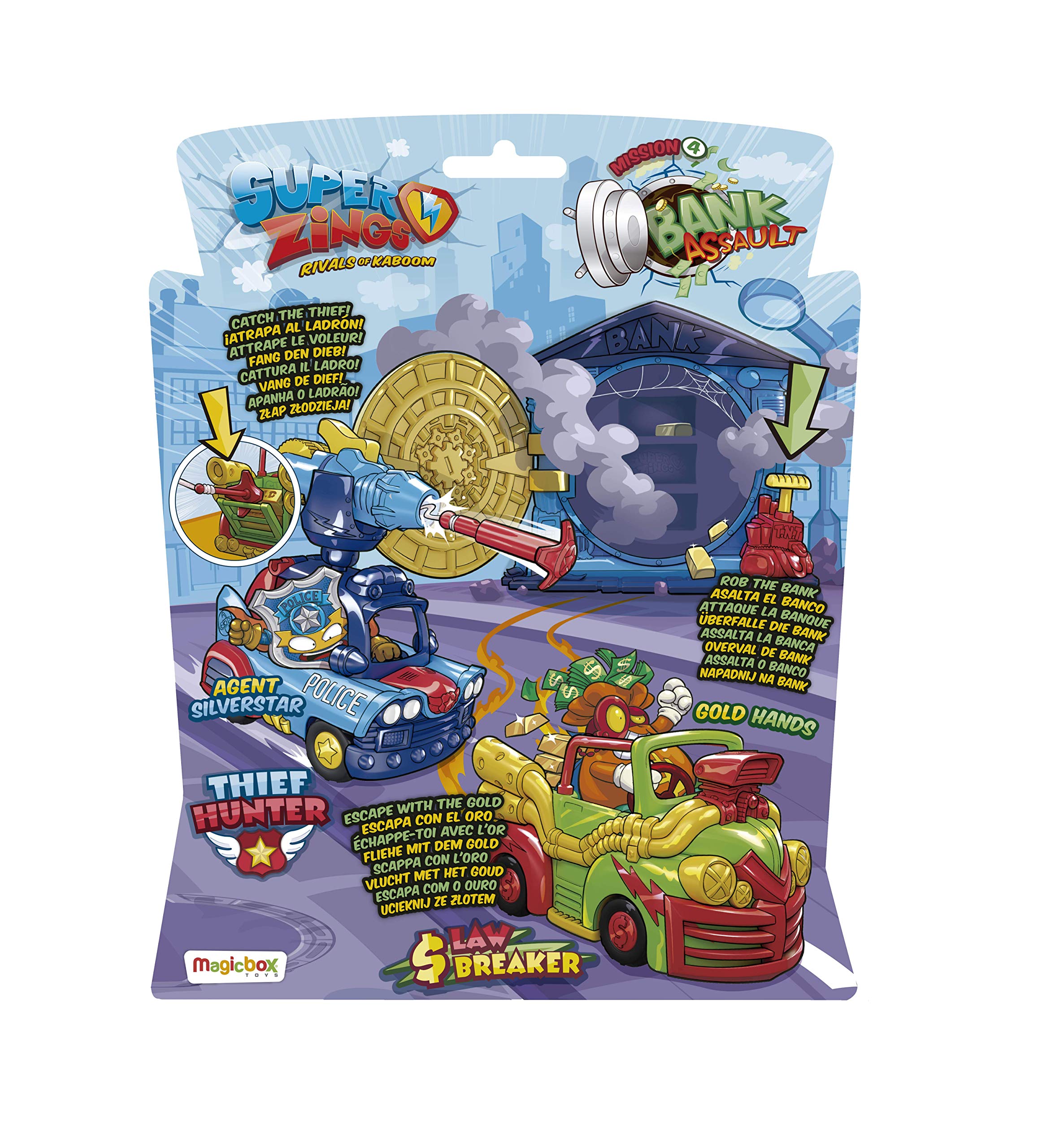 SuperThings Serie 5 Mission Bank Assault blister banca 2 figure