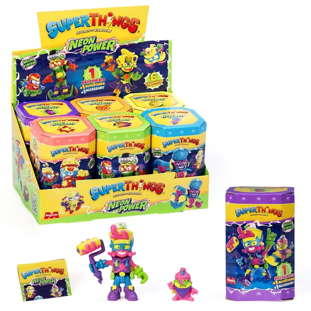 Superthings Kazoom Kids Neon Power Kazoom Kid personaggio neon