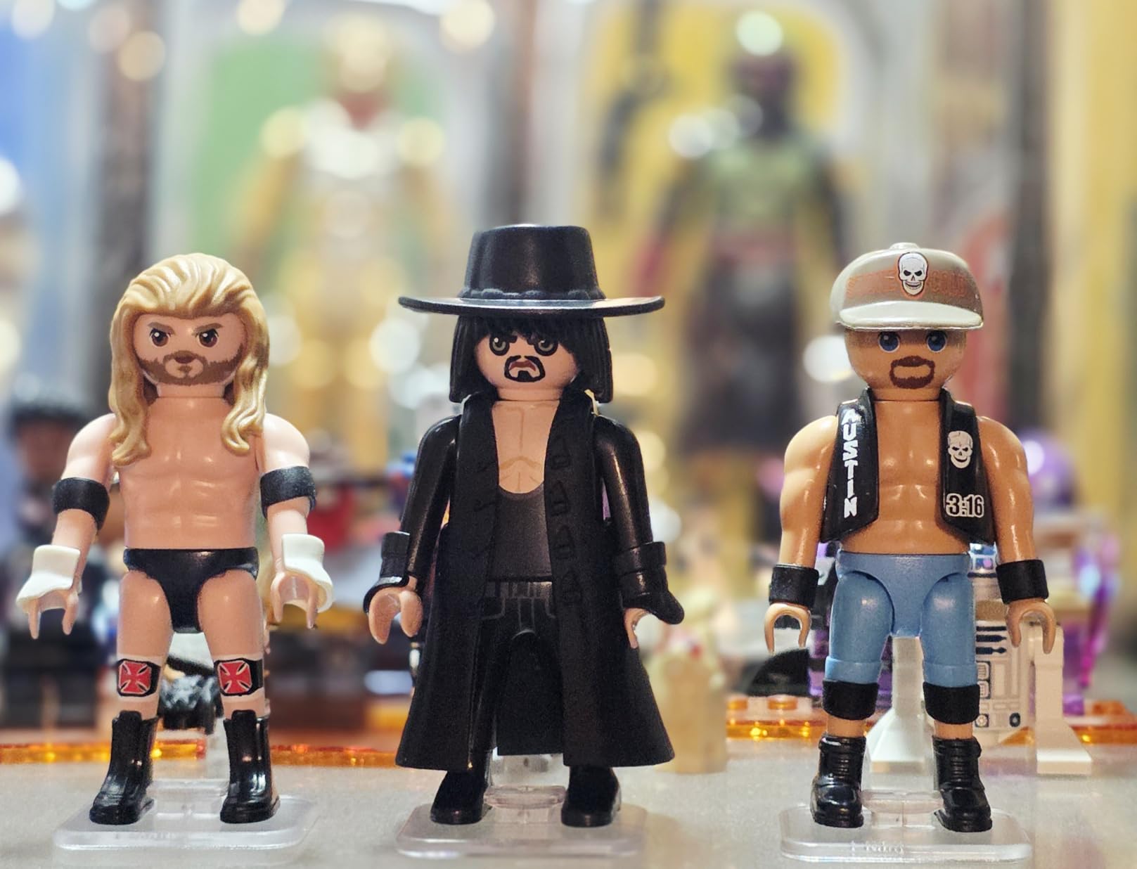 PLAYMOBIL WWE 71957 multipack personaggi Attitude Era 3 pezzi