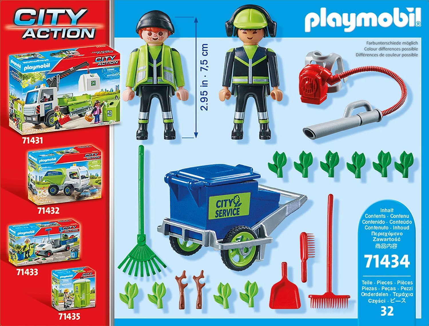 Playmobil City Action 71434 Squadra di Pulizia 32 Pezzi