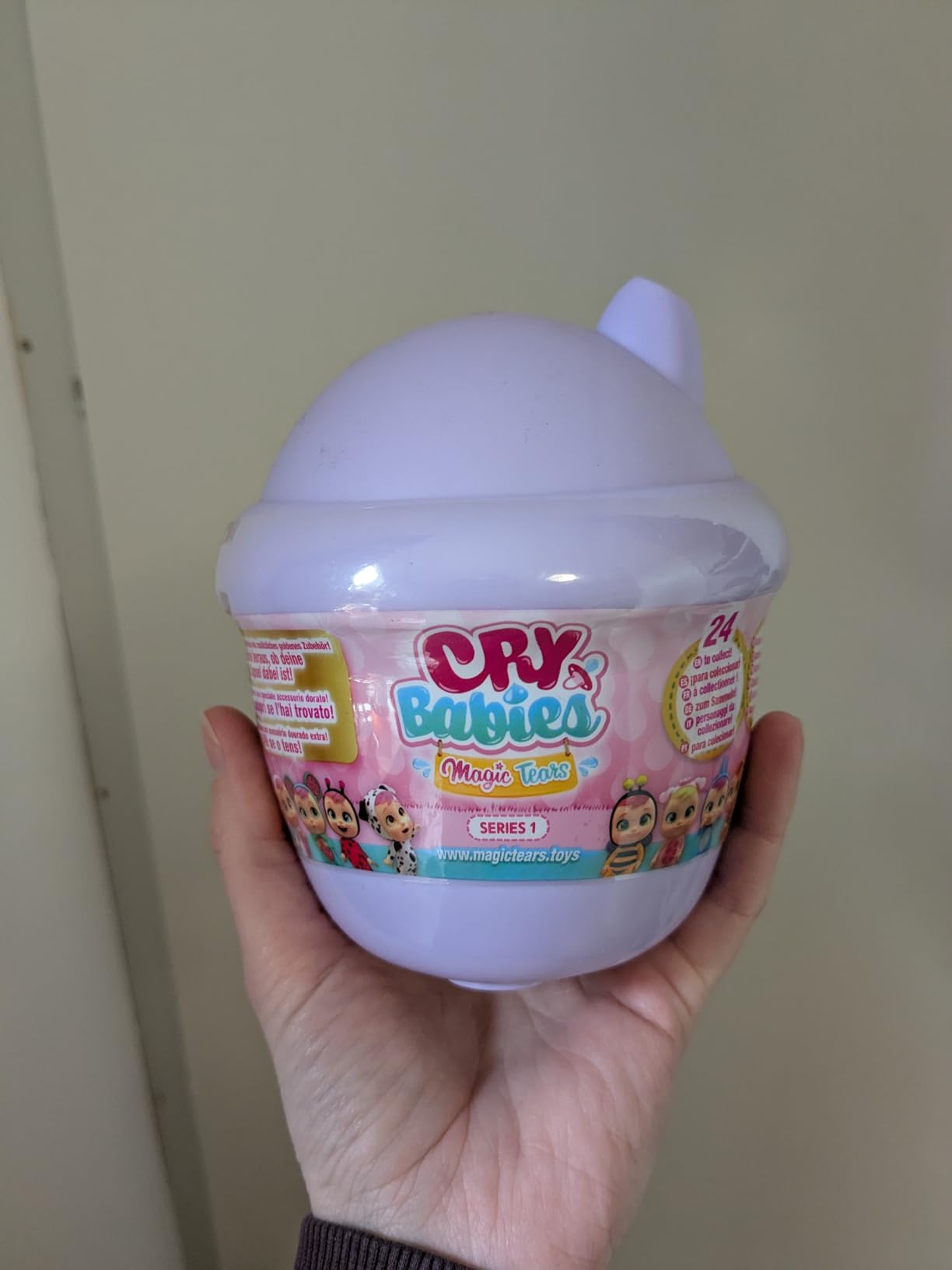 Cry Babies Magic Tears casetta biberon mini bambola 6 accessori