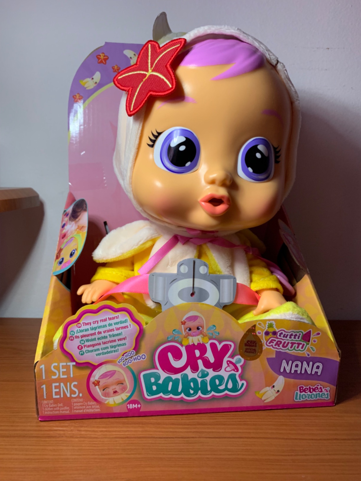 Cry Babies Tutti Frutti Nana bambola banana 30 cm