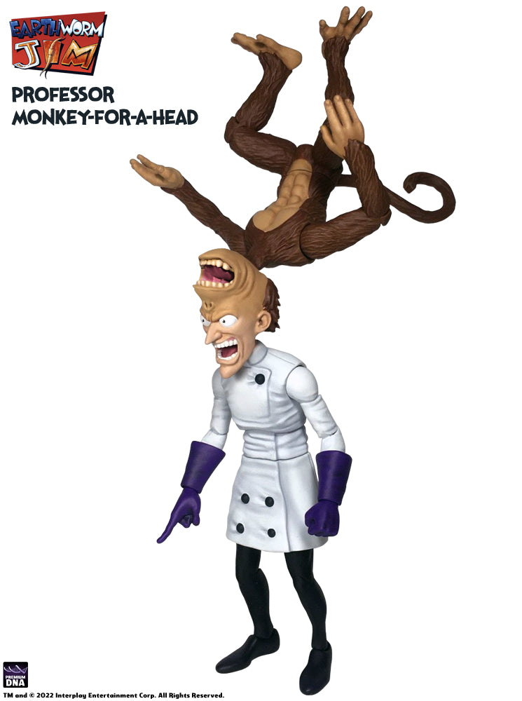 Premium DNA Earthworm Jim Professor Monkey action figure 1/12